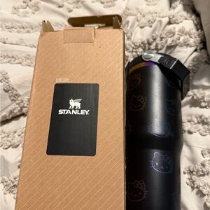 Stanley Black Tumbler with Hello Kitty Design